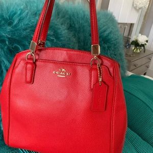 Red Coach bag